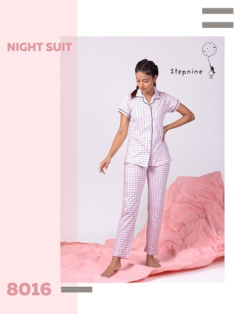 Steps Nine Ukiyo 2 Night Wear Cotton Lycra Fancy Night Suits Collection